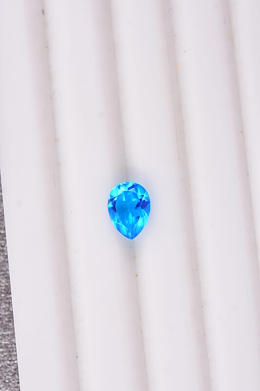 Caribeabn Quartz (Pear 8x6 mm) 1.16 ctw Loose Gemstone