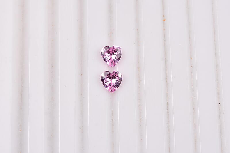Simulated Pink Diamond (Hrt 6mm) 2.50 ctw Loose Gemstone
