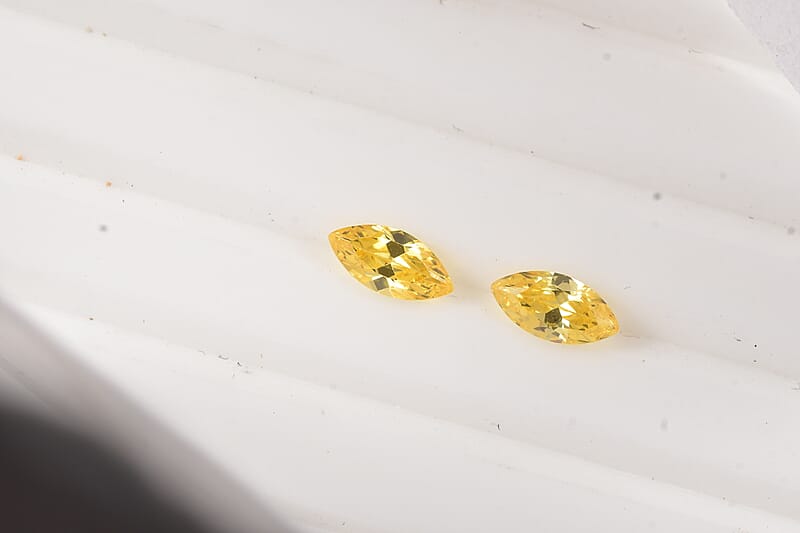 Simulated Yellow Diamond (Mrq 6x3mm) 0.73 ctw Loose Gemstone