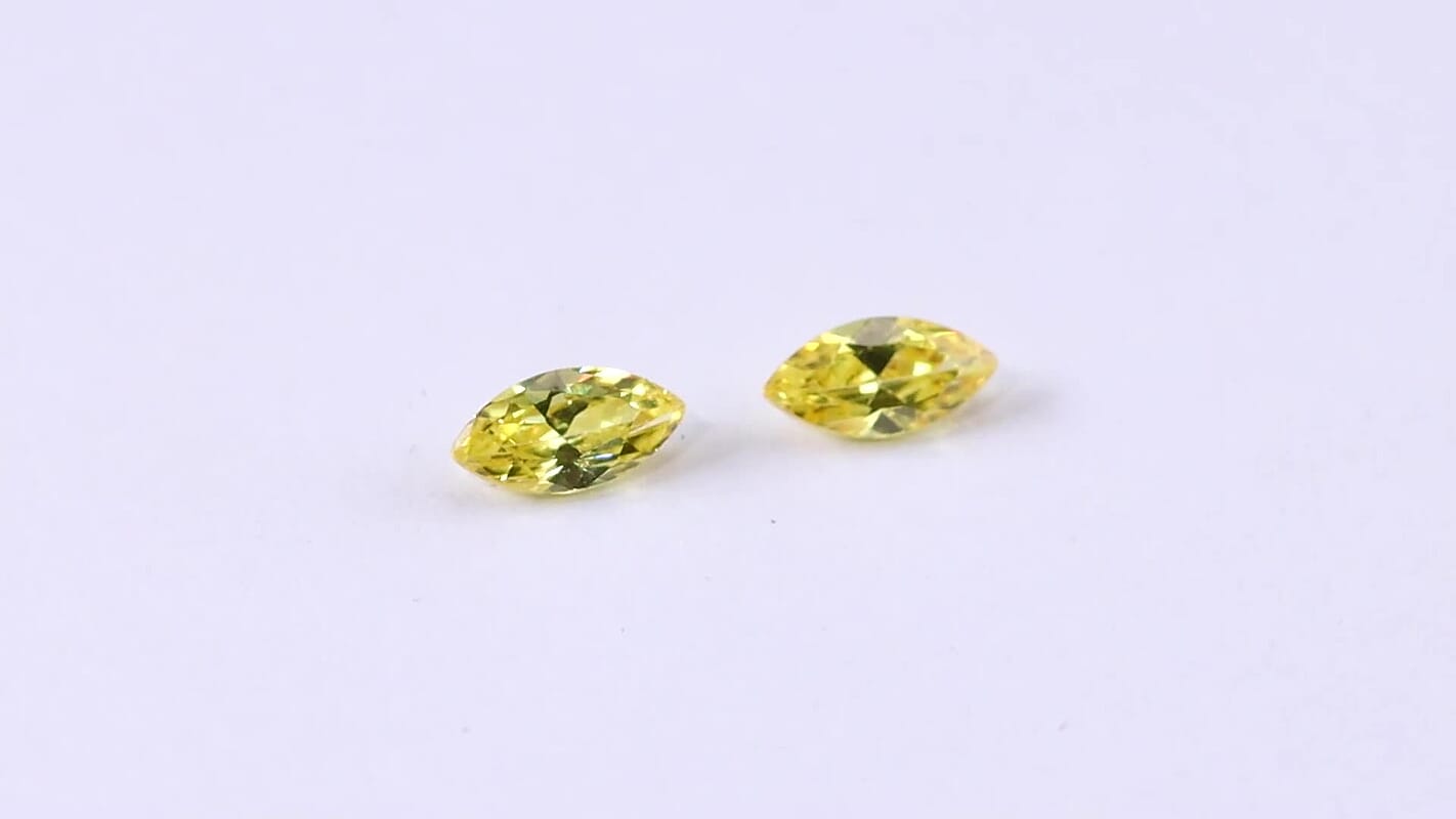 Simulated Yellow Diamond (Mrq 6x3mm) 0.73 ctw Loose Gemstone