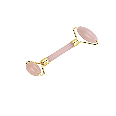 Rose Quartz Eye Mask with Face Roller