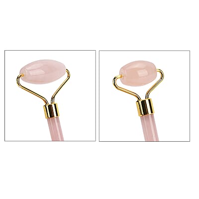 Rose Quartz Eye Mask with Face Roller