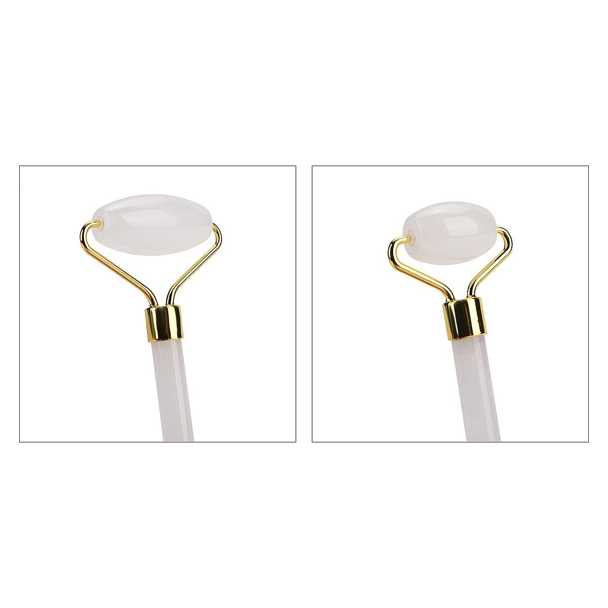 Rock Crystal Quartz Eye Mask (8.28x3.54) with Face Roller (5.82x1.57x2.36) image number 7