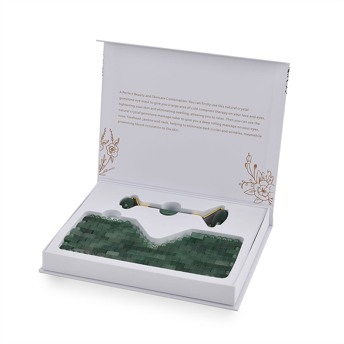 Green Aventurine Eye Mask with Face Roller image number 8