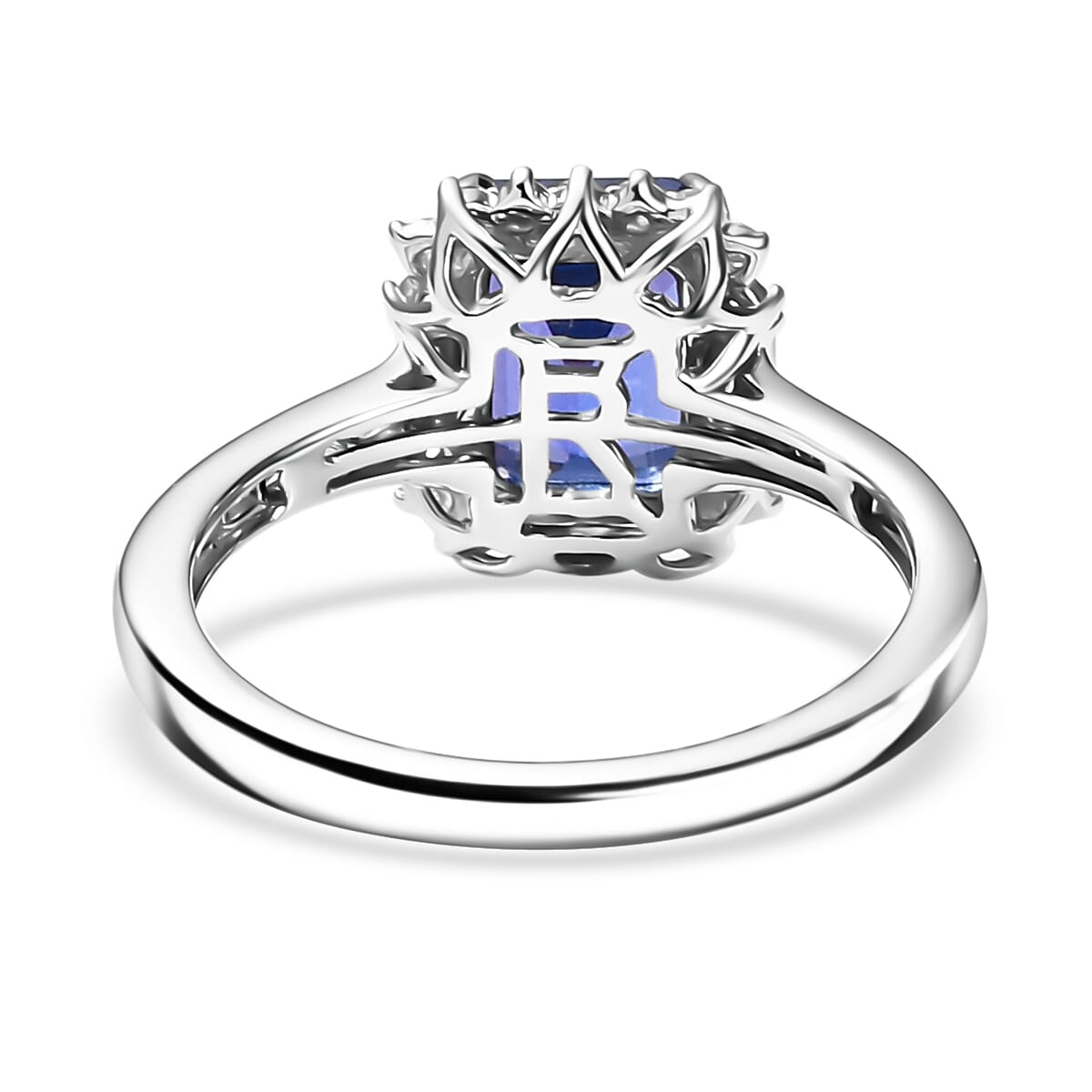 Certified & Appraised Rhapsody AAAA Tanzanite and E-F VS Diamond 3.44 ctw Ring in 950 Platinum (Size 6.0) 6 Grams (Del. in 7-10 Days) image number 3