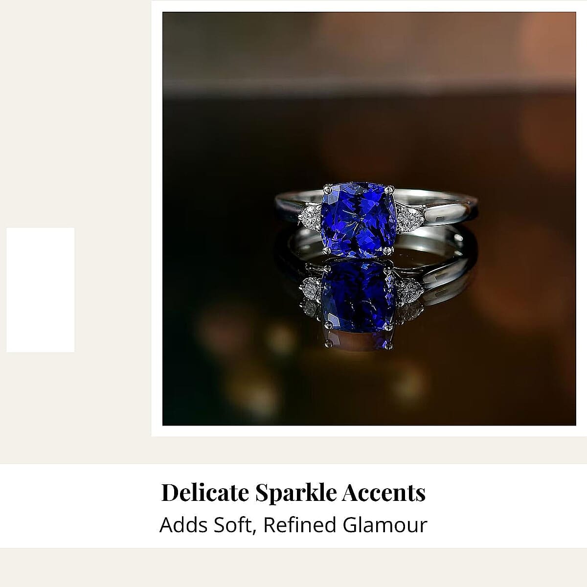Certified & Appraised Rhapsody AAAA Tanzanite and E-F VS Diamond 2.79 ctw Ring in 950 Platinum 4.58 Grams image number 5