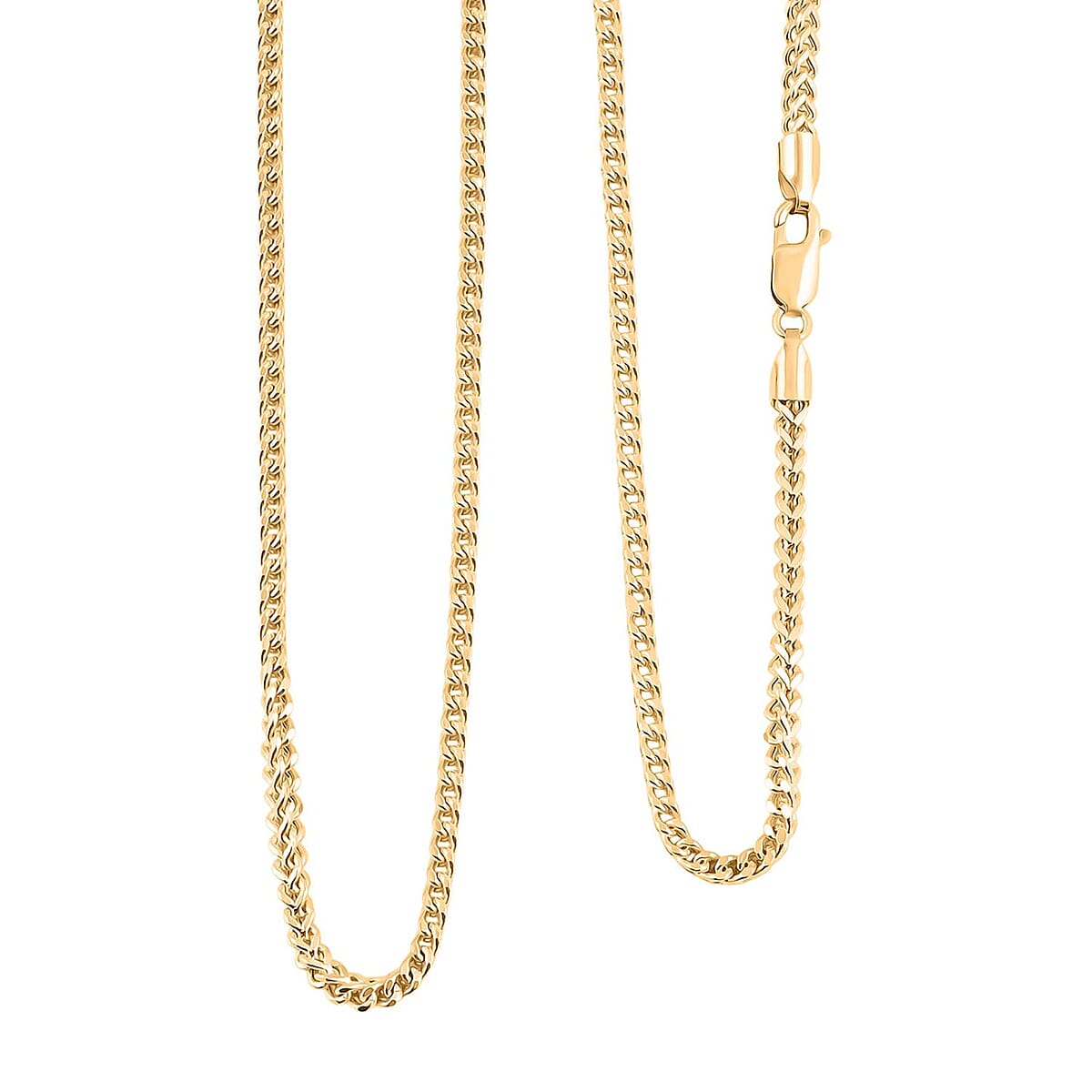 2mm Franco Chain Necklace in 18K Yellow Gold 20 Inches 5.80 Grams image number 0