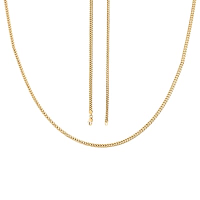 2mm Franco Chain Necklace in 18K Yellow Gold 20 Inches 5.80 Grams
