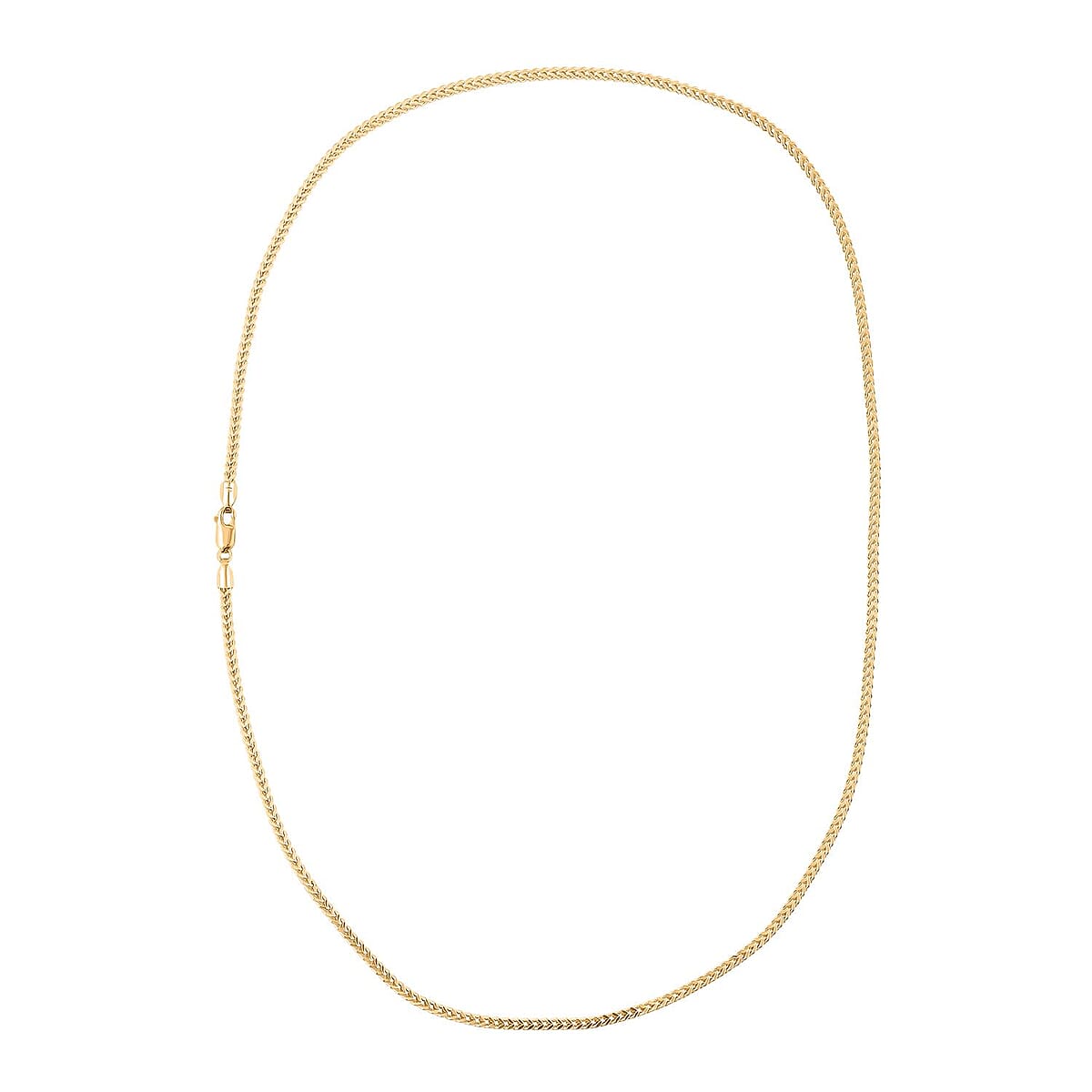 2mm Franco Chain Necklace in 18K Yellow Gold 20 Inches 5.80 Grams image number 4