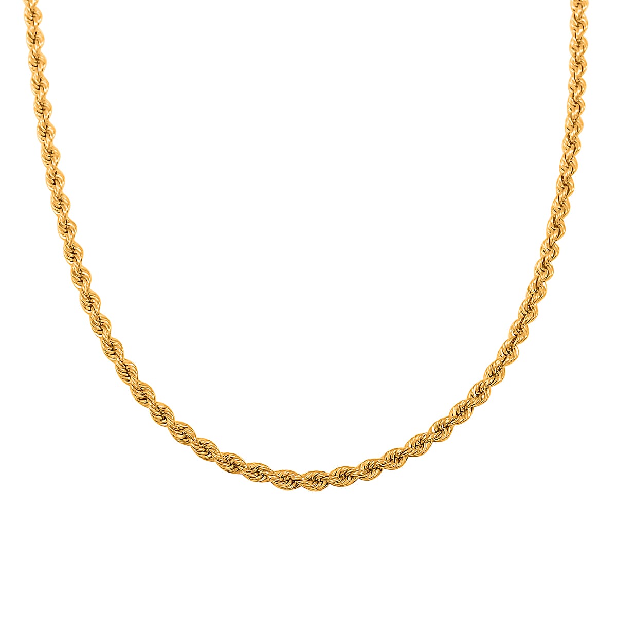22K Yellow Gold 2.9mm Rope Necklace 26 Inches 9.36 Grams image number 2