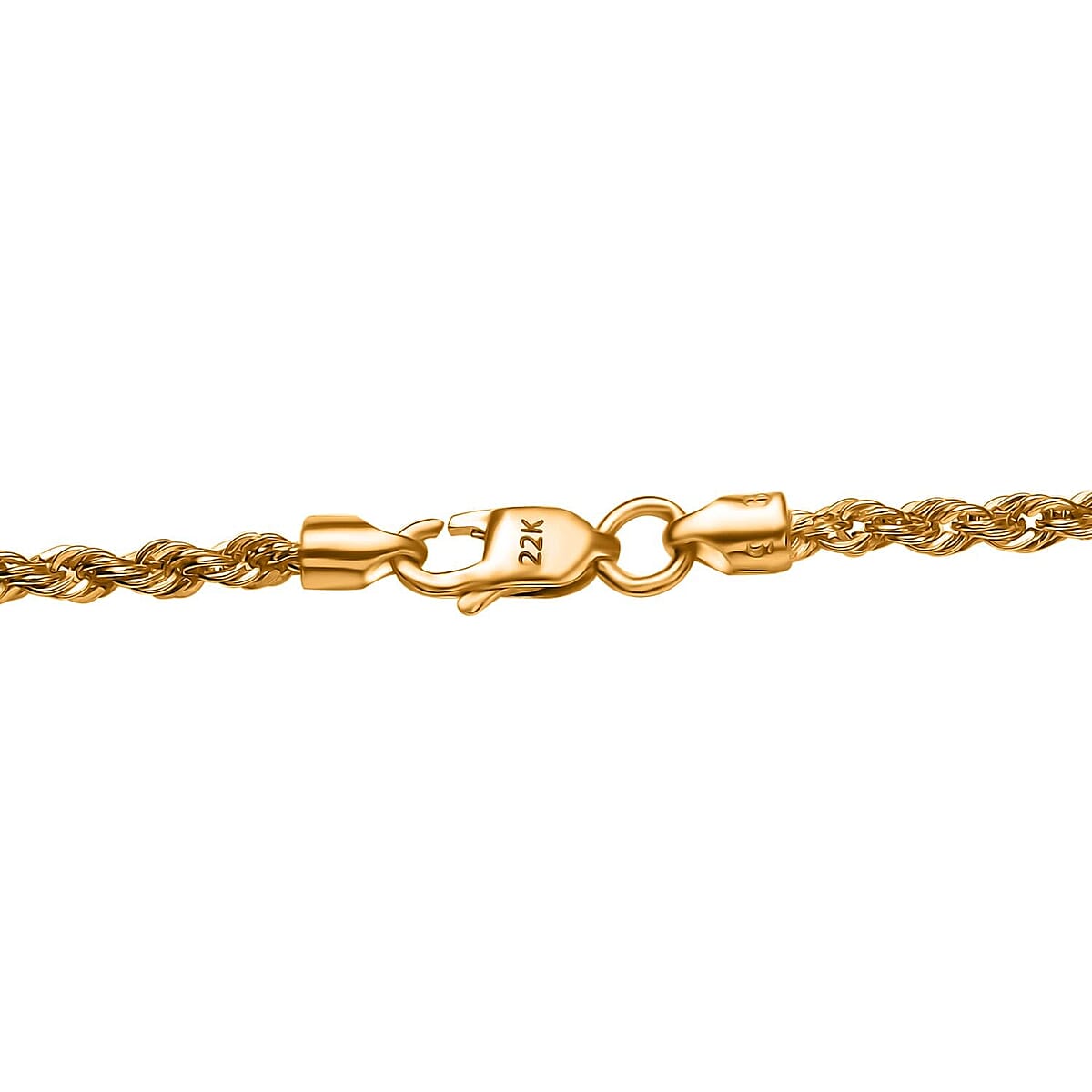 22K Yellow Gold 2.9mm Rope Necklace 26 Inches 9.36 Grams image number 5
