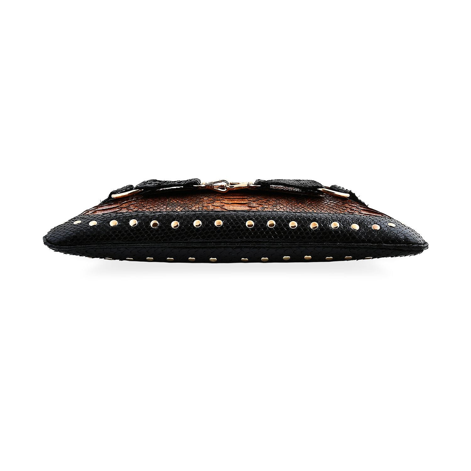The Grand Pelle Red 100% Genuine Python Leather Reticulatus Bag