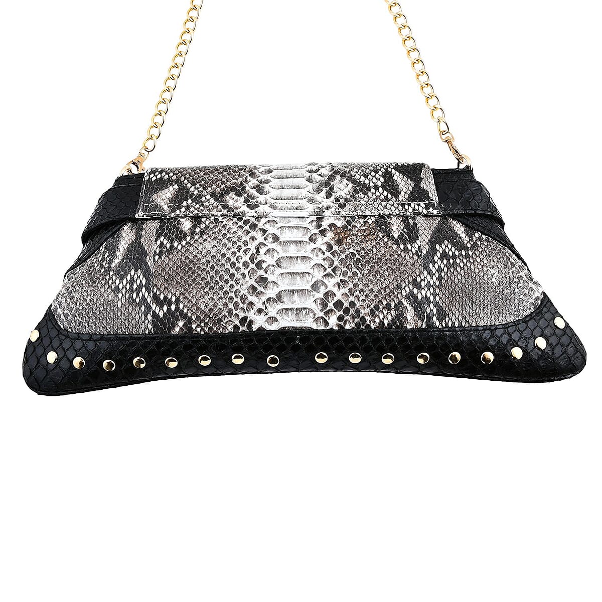 The Grand Pelle Natural 100% Genuine Python Leather Reticulatus Bag image number 5