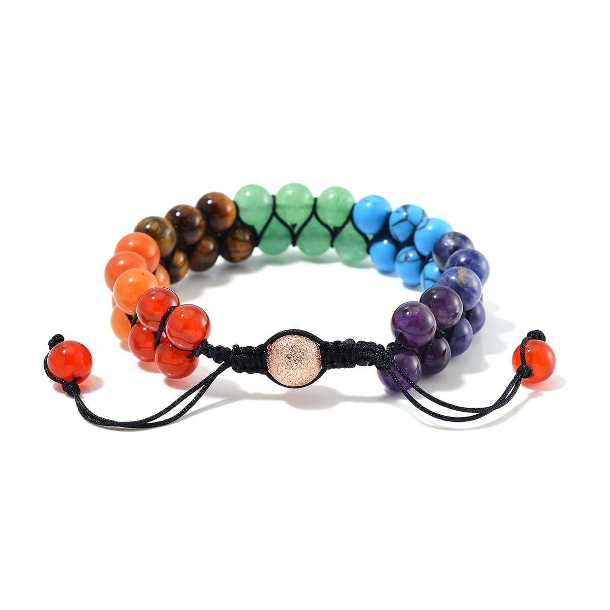 Multi Gemstones 150.00 ctw Stretch Bracelet  image number 3