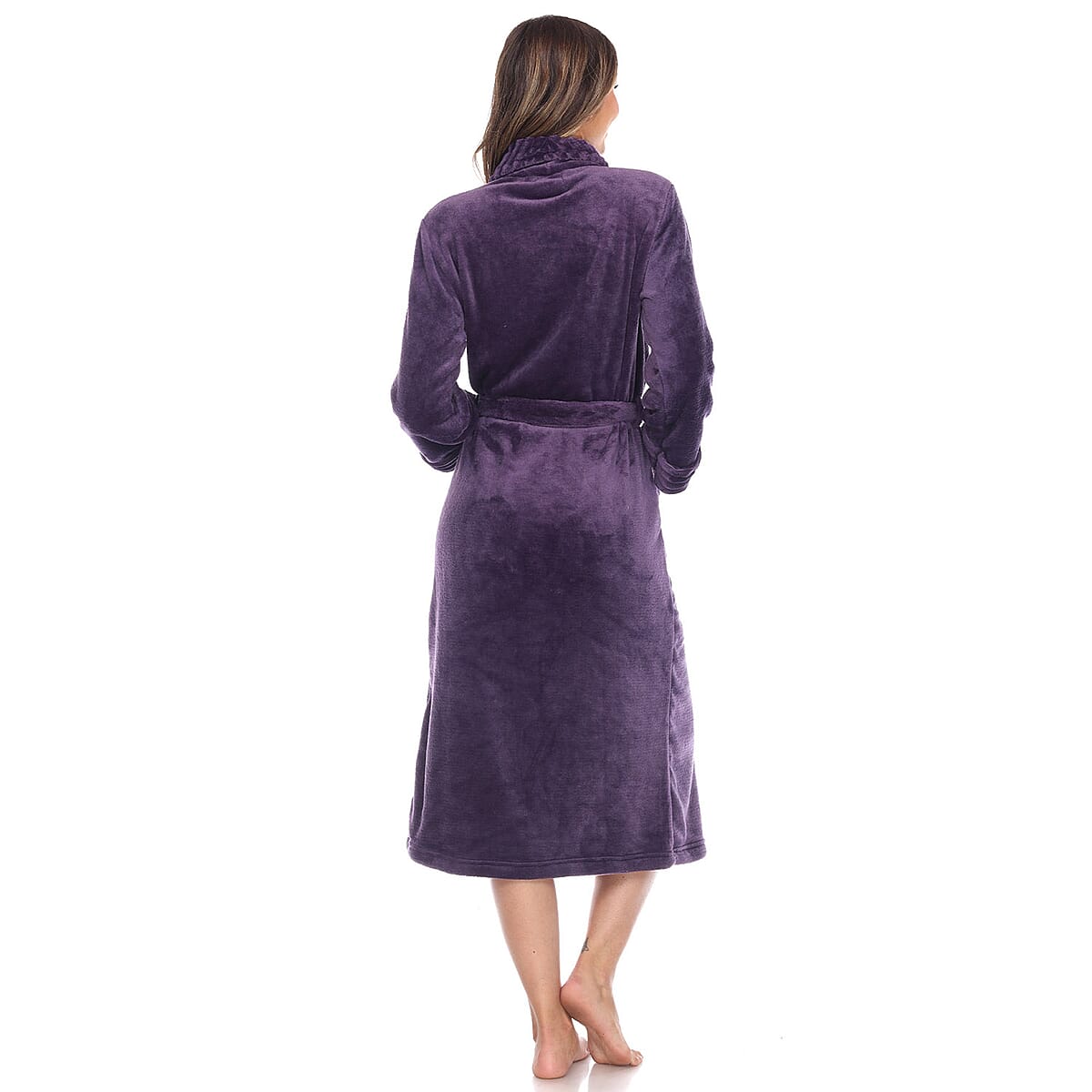 White Mark Purple Lounge Robe L/XL image number 1
