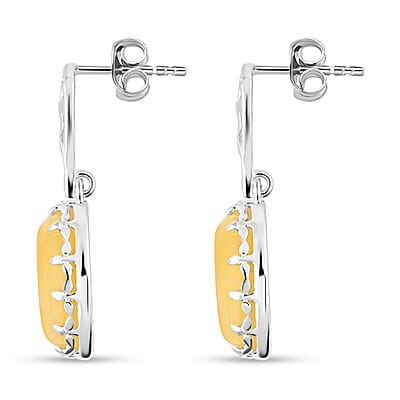 Butterscotch Amber Earrings in Sterling Silver