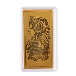 24K Gold Lady Fortuna Blessing Emboss Sheet 55x30mm 100mg