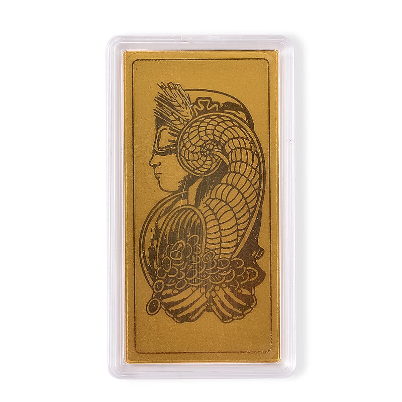 24K Gold Lady Fortuna Blessing Emboss Sheet 55x30mm 100mg