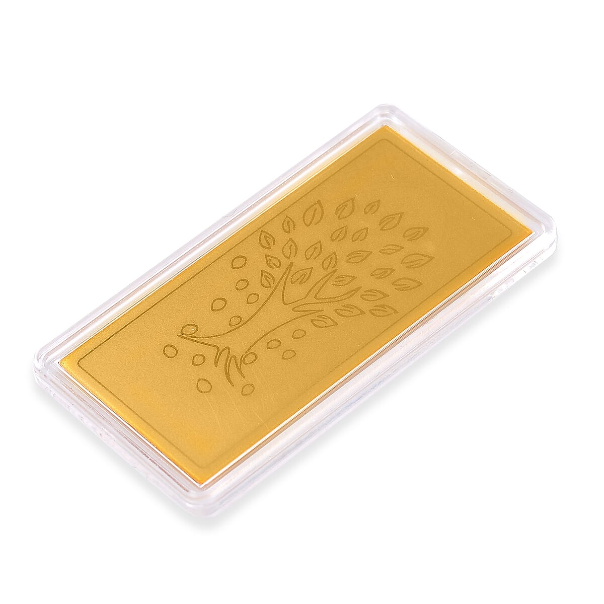 24K Gold Tree of Life Emboss Sheet 55x30mm 100mg image number 2