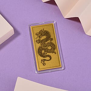 24K Golden Dragon Emboss Sheet 55x30mm 100mg