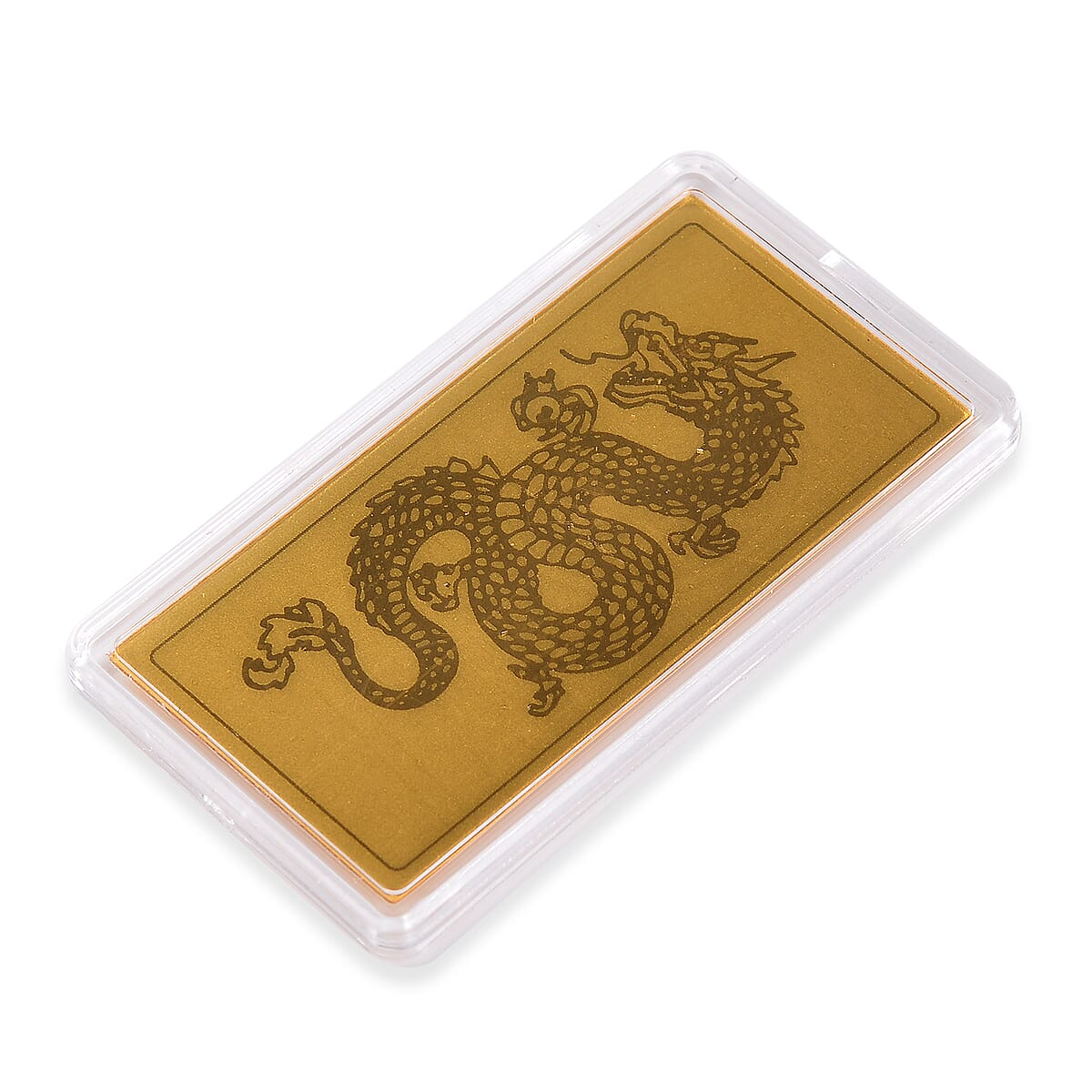 24K Golden Dragon Emboss Sheet 55x30mm 100mg image number 2