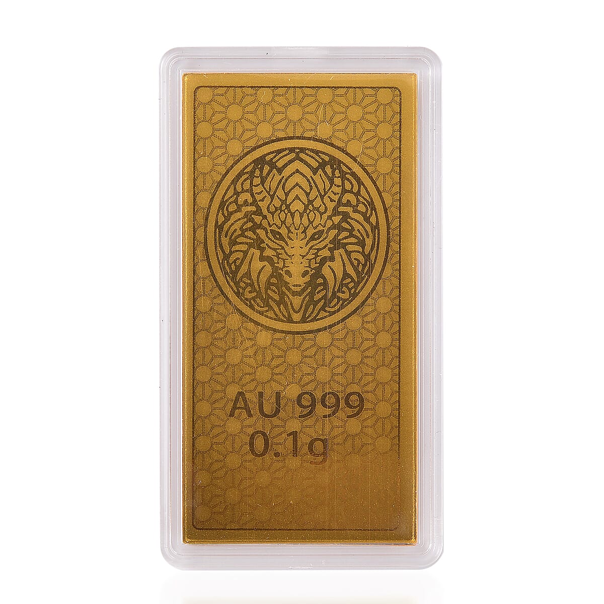24K Golden Dragon Emboss Sheet 55x30mm 100mg image number 3
