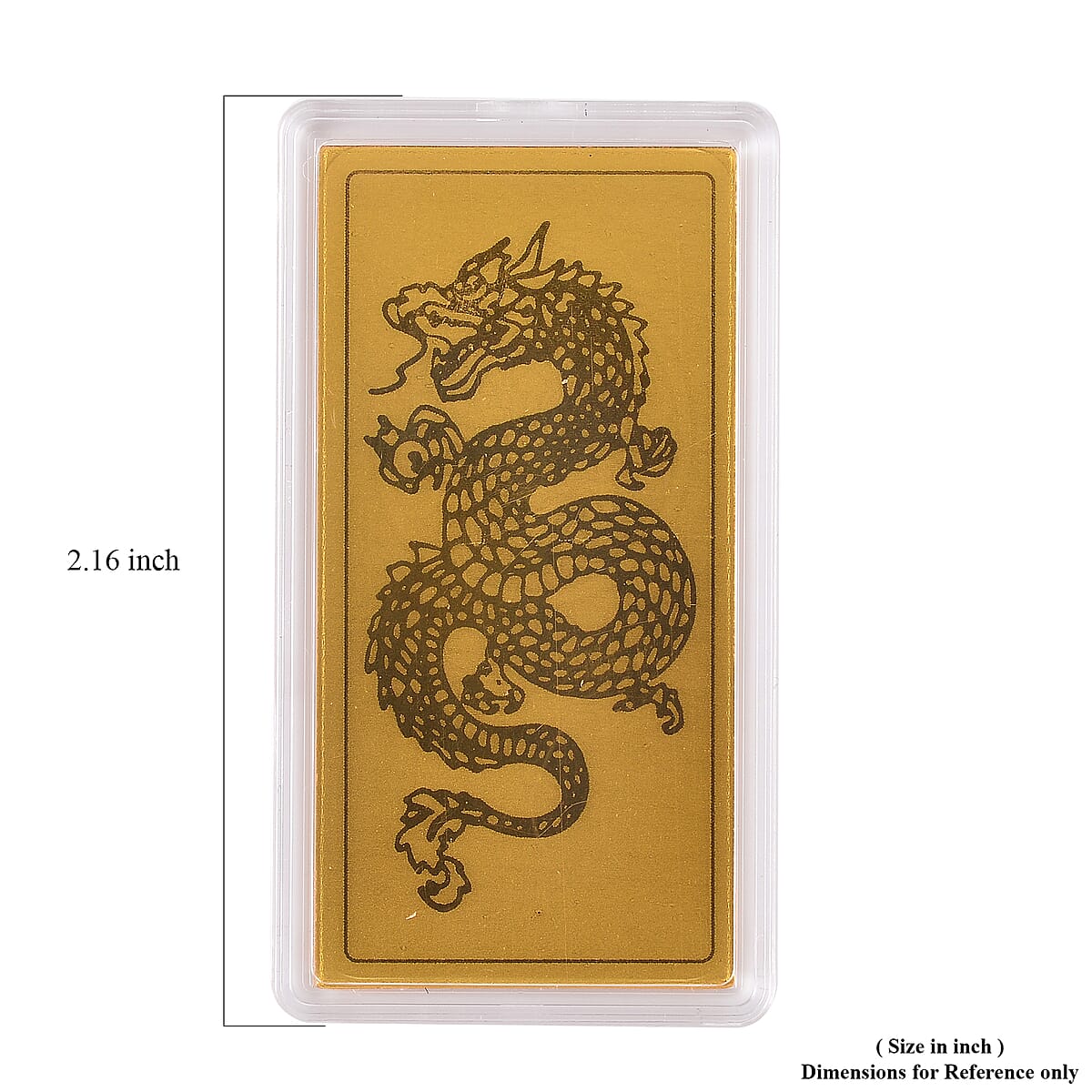 24K Golden Dragon Emboss Sheet 55x30mm 100mg image number 4
