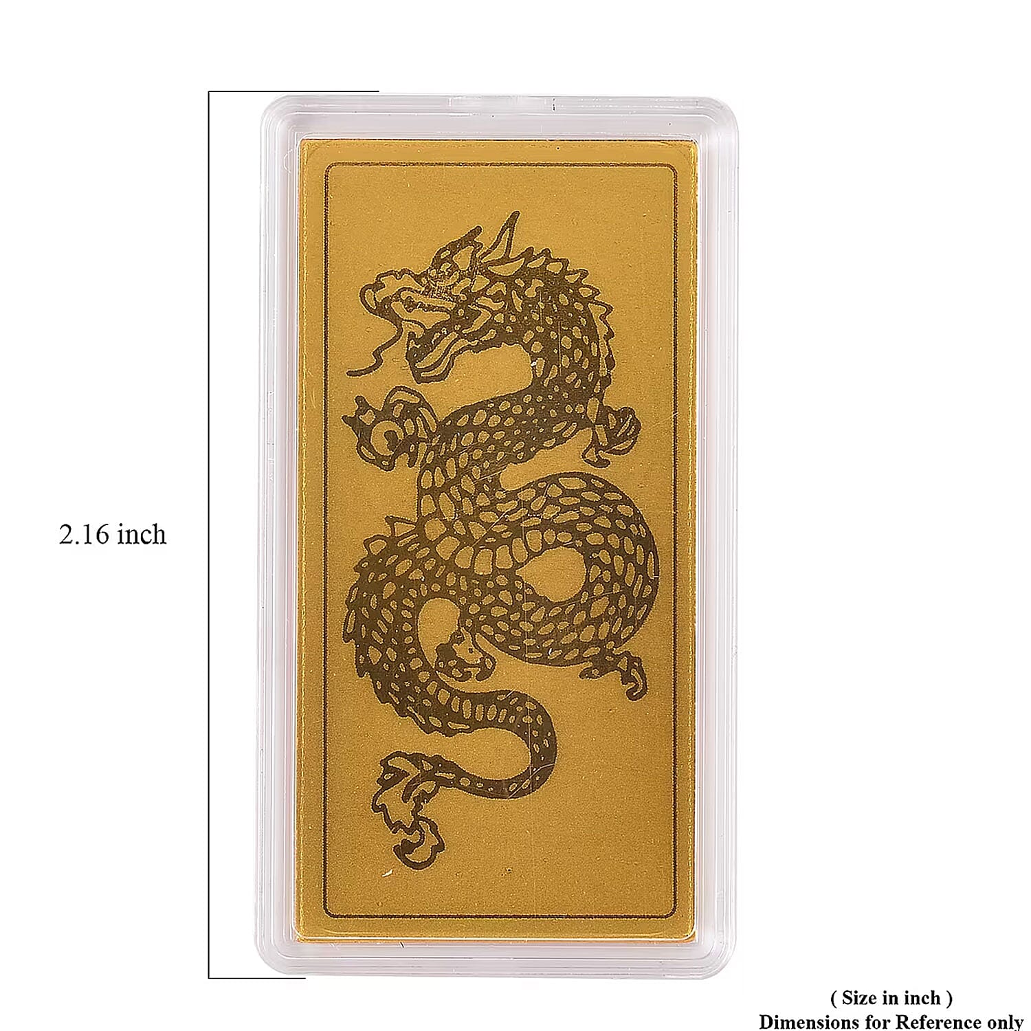 24K Golden Dragon Emboss Sheet 55x30mm 100mg