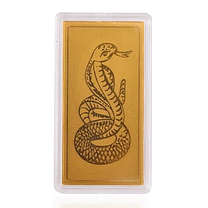 24K Gold Serpent Emboss Sheet 55x30mm 100mg
