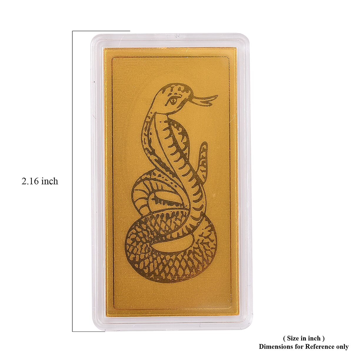 24K Gold Serpent Emboss Sheet 55x30mm 100mg image number 4