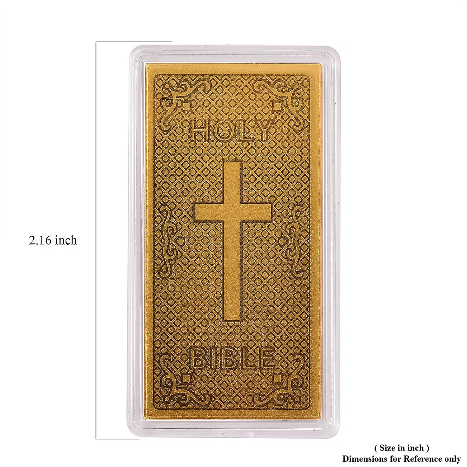 24K Gold Holy Bible Emboss Sheet 55x30mm 100mg