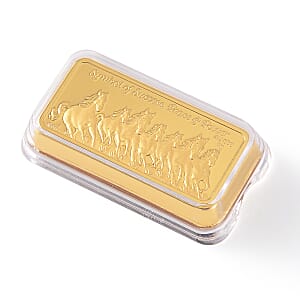 Doorbuster 24K Golden Fortune Seven Horse Emboss Sheet 40x20mm (1g)