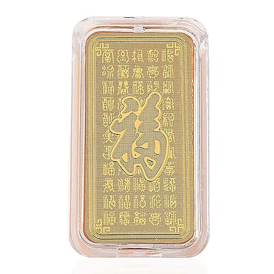 24K Gold Seven Horses of Fortune – Symbol of Speed, Success & Prosperity, 3D Embossed Sheet (40x20 mm) 1 g