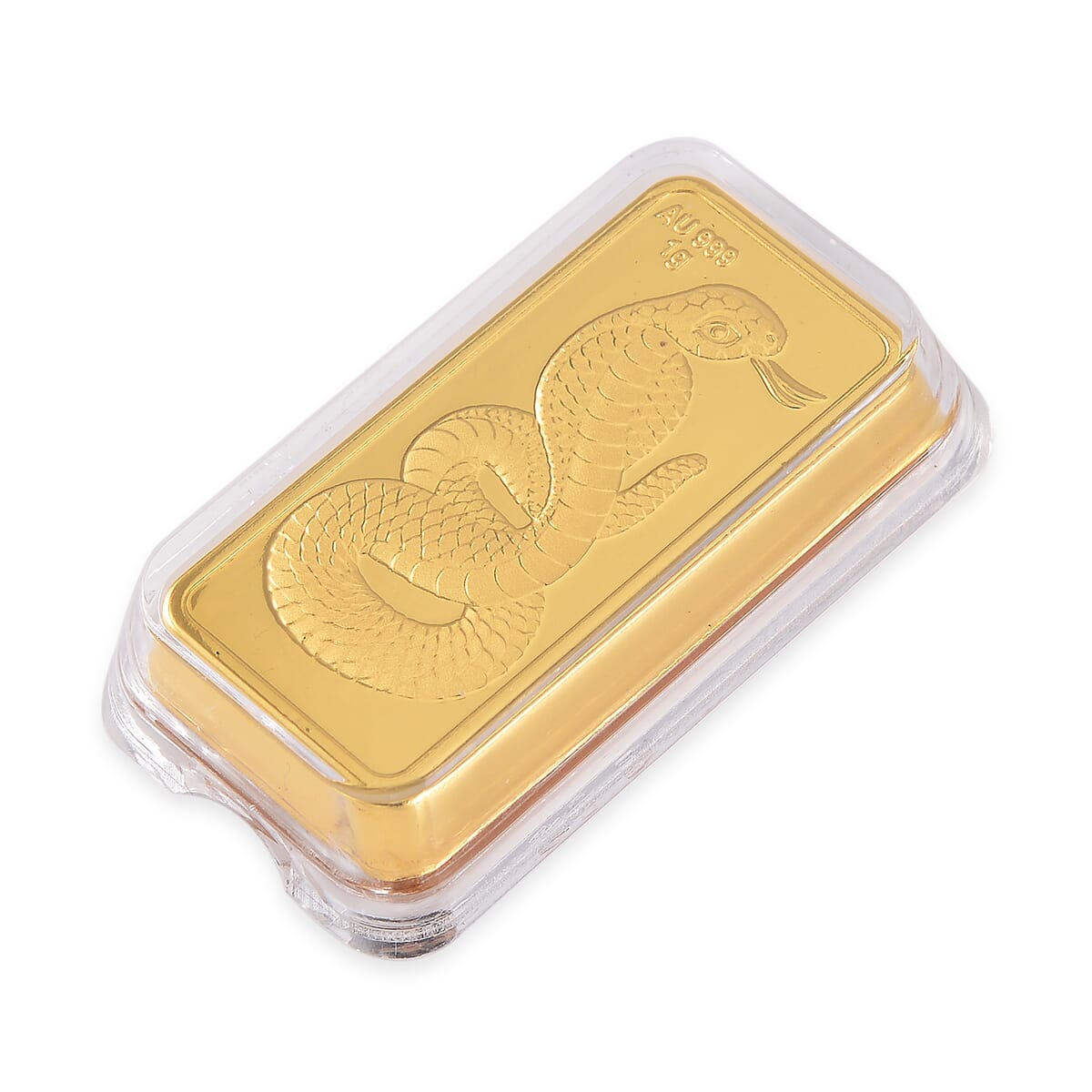 24K Gold Serpent Emboss Sheet 40x20 mm 1 Grams image number 2