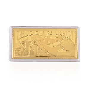 Doorbuster 24K Golden Statue of Liberty Emboss Sheet 103x49mm (1 g)