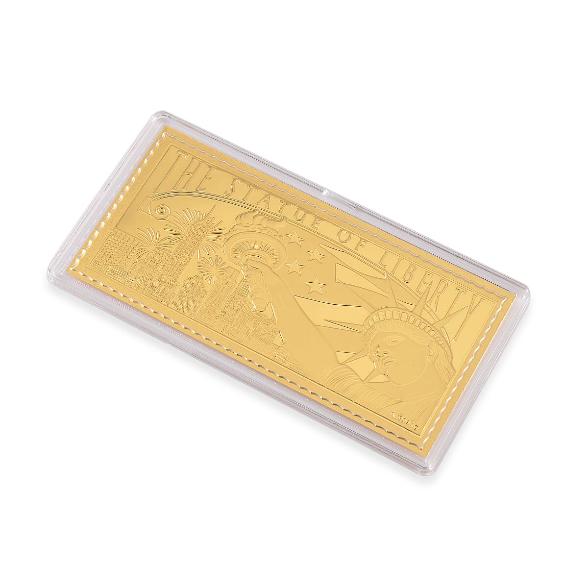 Doorbuster 24K Golden Statue of Liberty Emboss Sheet 103x49mm (1 g) image number 2