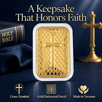 24K Gold Holy Bible Emboss Sheet 31x45.5mm 10mg - Product card gallery slide 3 (10177985610041)