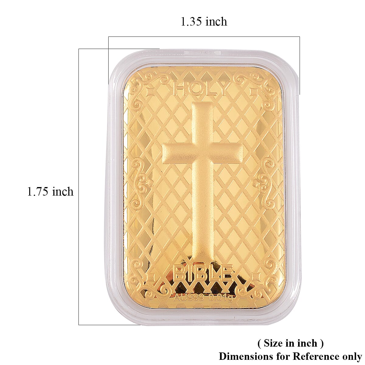 Buy 24K Gold Holy Bible Emboss Sheet 31x45.5mm 10mg at ShopLC.