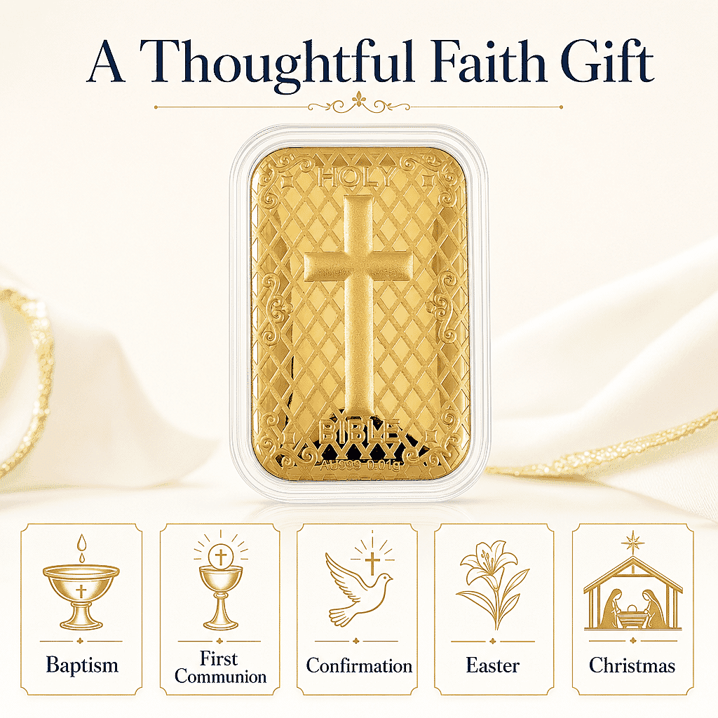Holy Bible 24k Gold Embossed Sheet 10mg
