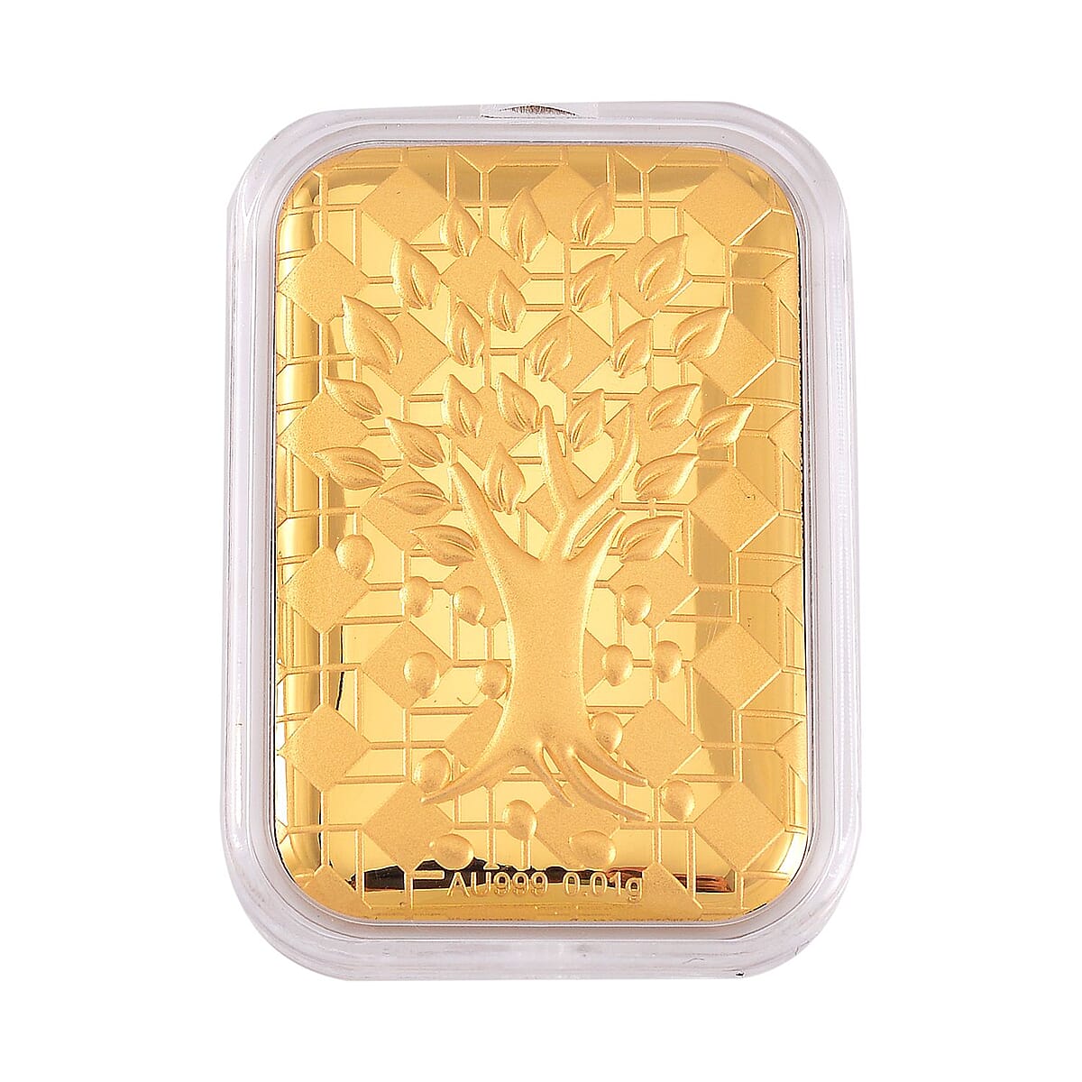 24K Gold Tree of Life Emboss Sheet 31x45.5mm 10mg image number 0
