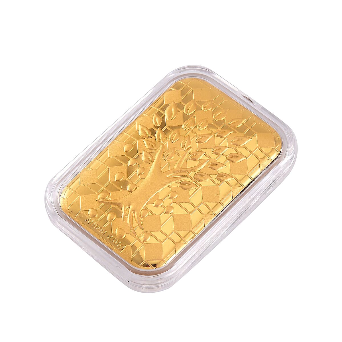 24K Gold Tree of Life Emboss Sheet 31x45.5mm 10mg image number 2