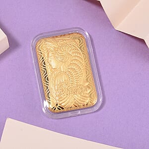 Doorbuster 24K Golden Lady Fortuna Blessing Emboss Sheet 31x45.5mm 10mg