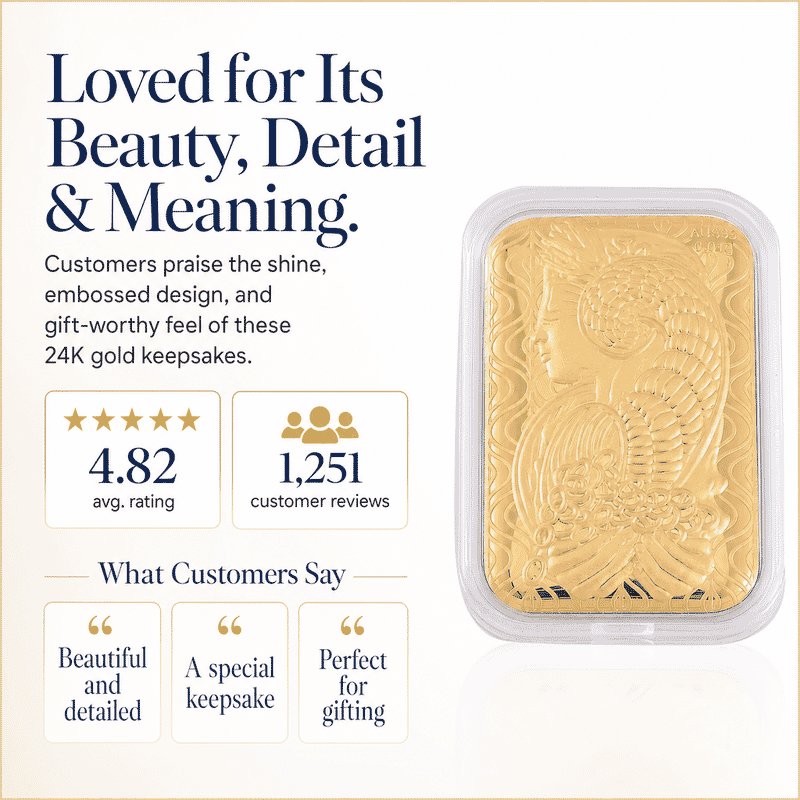 Lady Fortuna 24k Gold Embossed Sheet 10mg