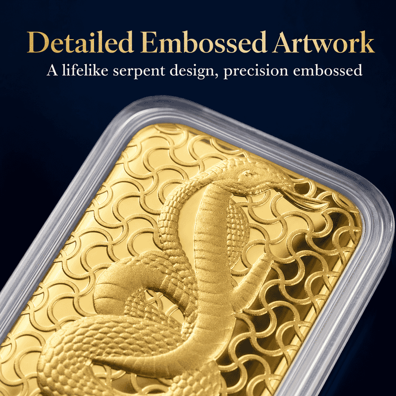 Serpent 24k Gold Embossed Sheet 10mg