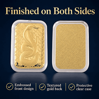 Serpent 24k Gold Embossed Sheet 10mg
