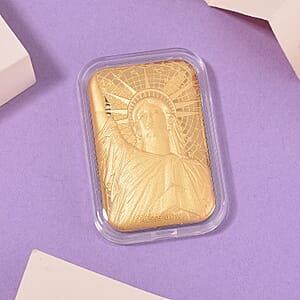 Doorbuster 24K Golden Statue of Liberty Emboss Sheet 31x45.5mm 10mg