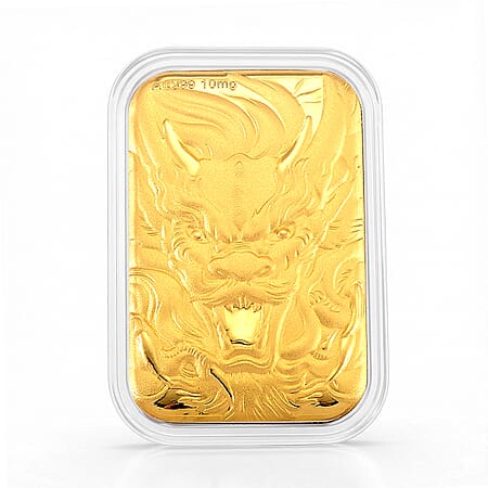 24K Golden Dragon Emboss Sheet 31x45.5mm 10mg - Product card gallery slide 1 (10177986101561)