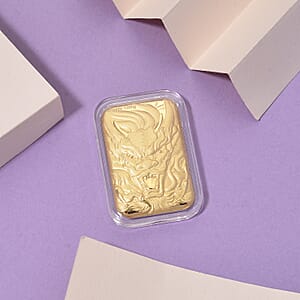 Doorbuster 24K Golden Dragon Emboss Sheet 31x45.5mm 10mg