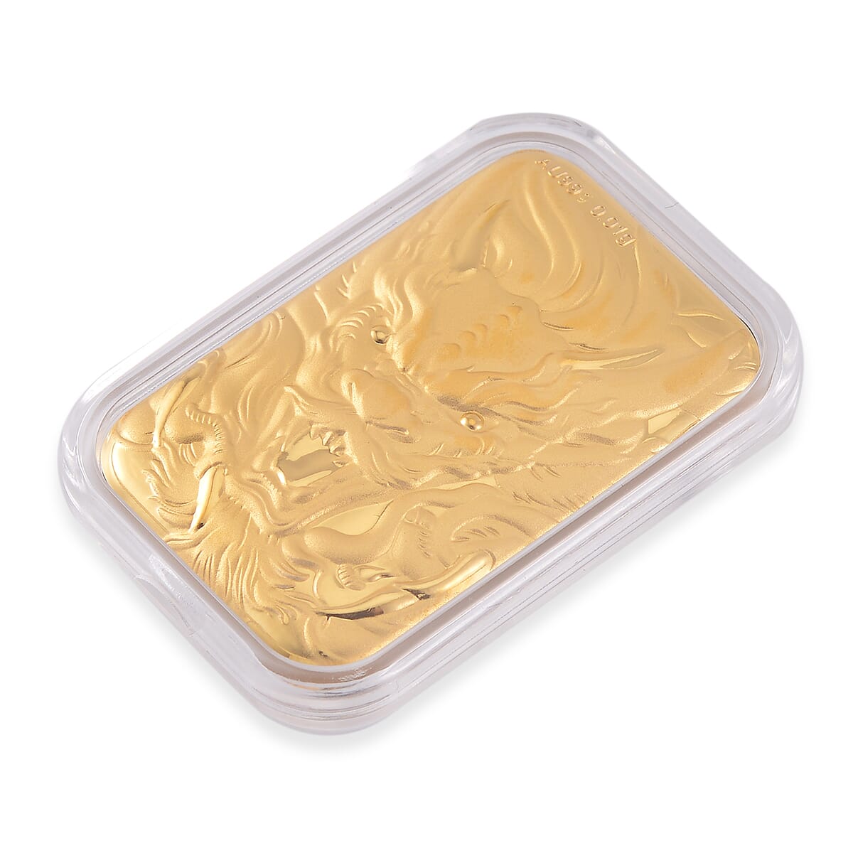 24K Gold Dragon Emboss Sheet 31x45.5mm 10mg image number 2
