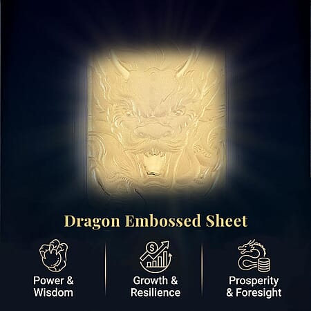 24K Golden Dragon Emboss Sheet 31x45.5mm 10mg - Product card gallery slide 3 (10177986101561)